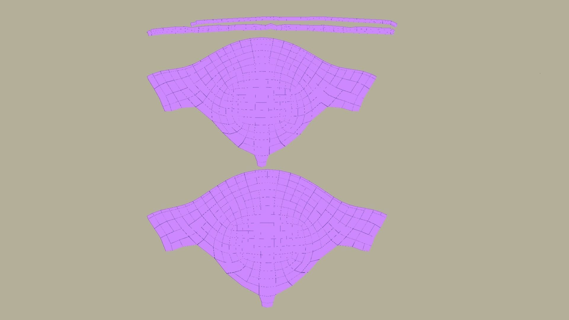 Golden Crusader Helmet - Character Design Low-poly 3D model_12