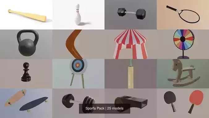 Sports Pack 3D Model Collection