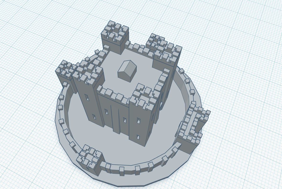 Bebbanburg castle  3D print model_2