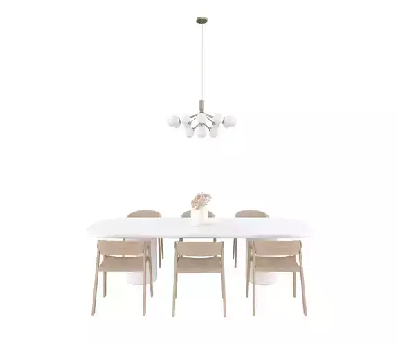 Model Set 10 Cover Chair Muuto Chandelier NUURA Dining Table