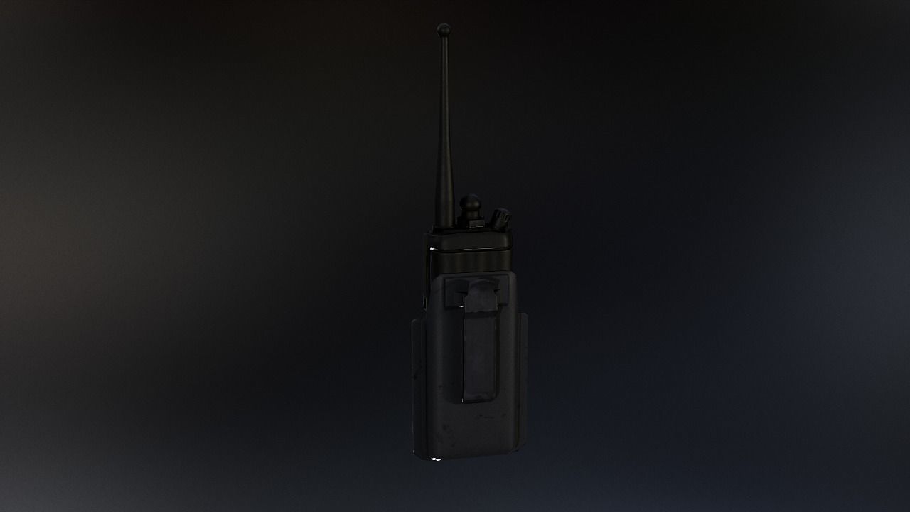 Duty belt Low-poly 3D model_12