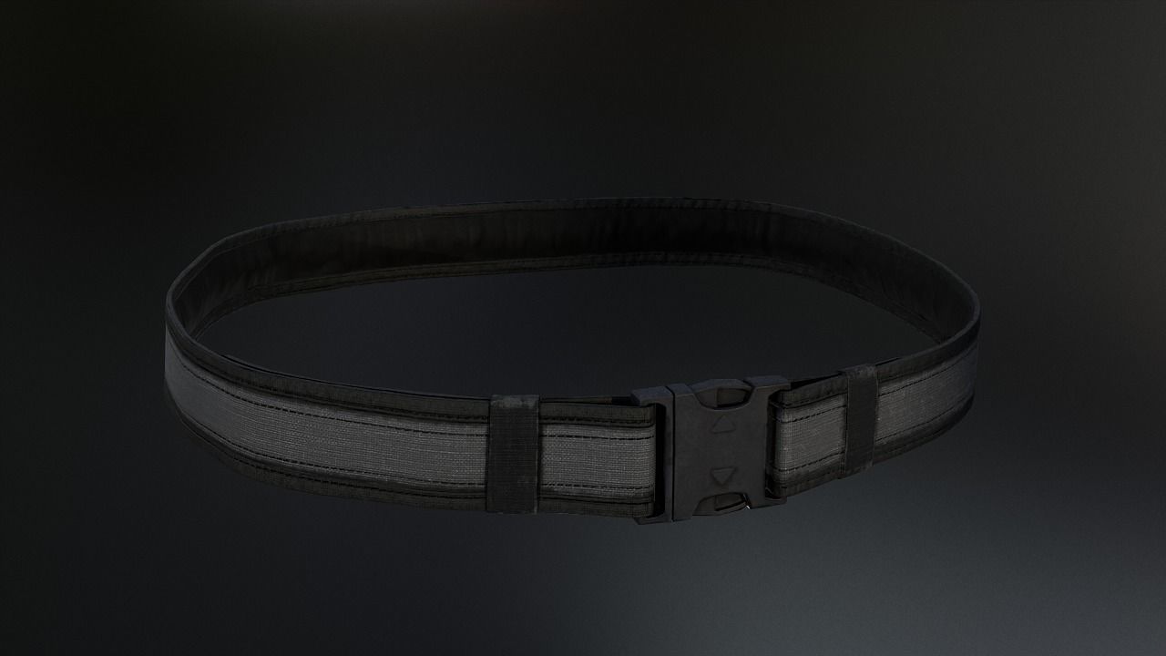 Duty belt Low-poly 3D model_15
