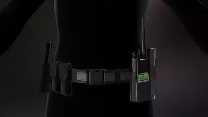 Duty belt Low-poly 3D model Duty belt Low-poly 3D model