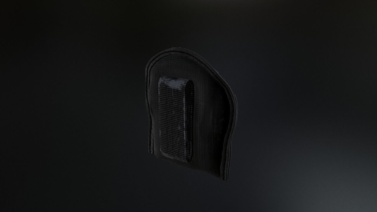Duty belt Low-poly 3D model_7