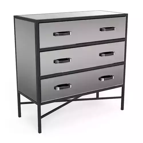 VICO Smoked Copper Mirrored Chest of Drawers