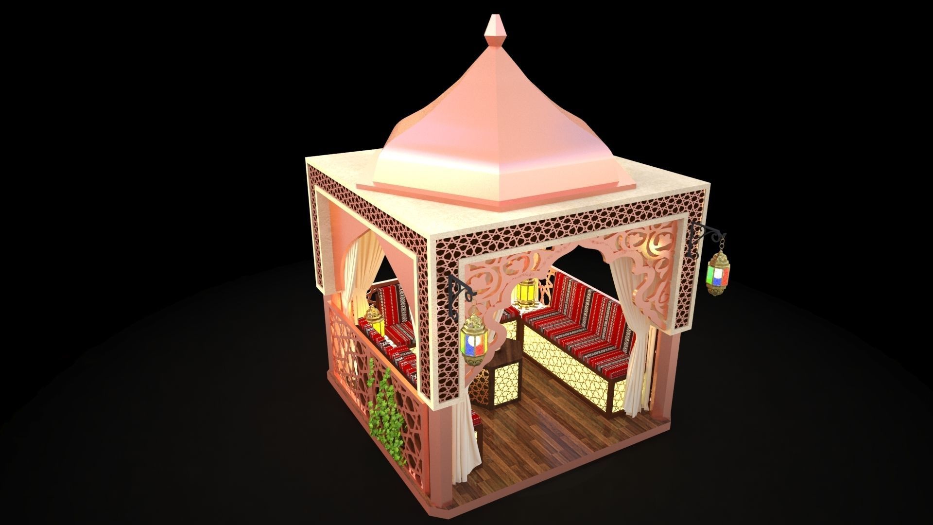 Arabic majlis 3D model_1