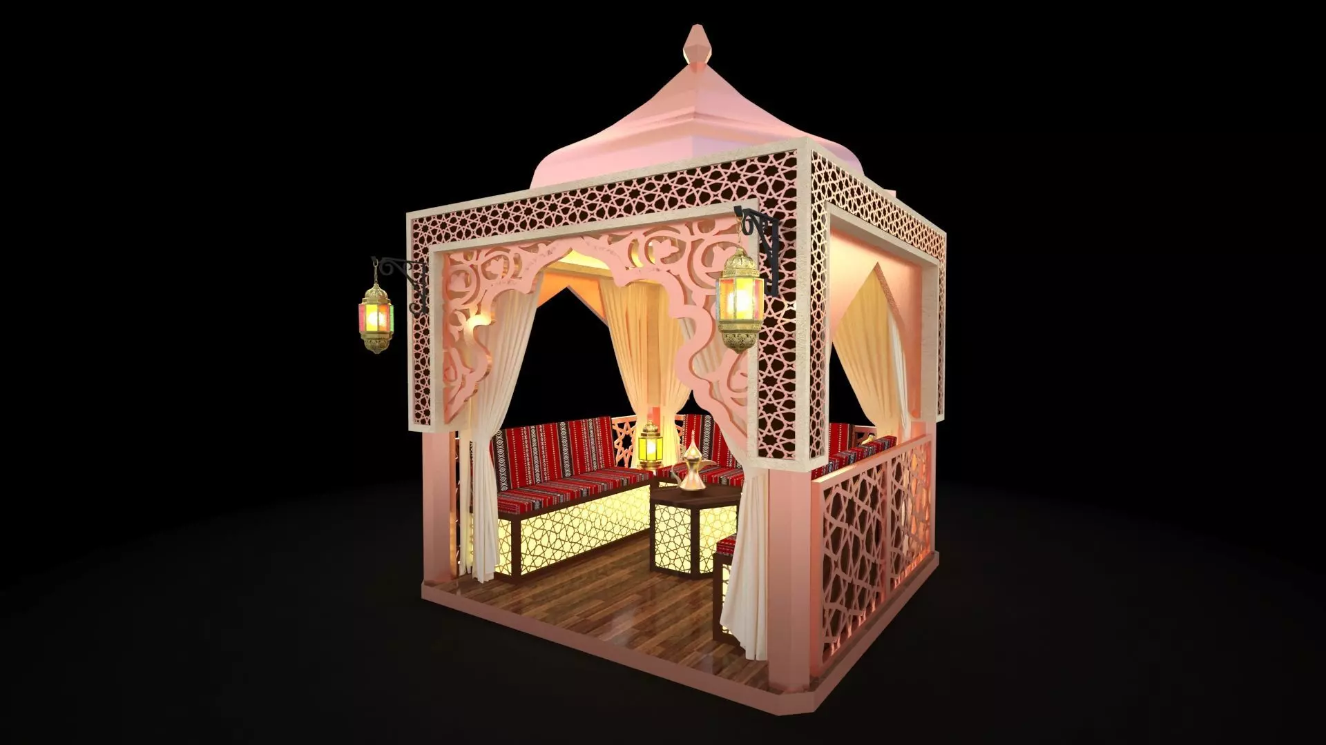 Arabic majlis 3D model_0