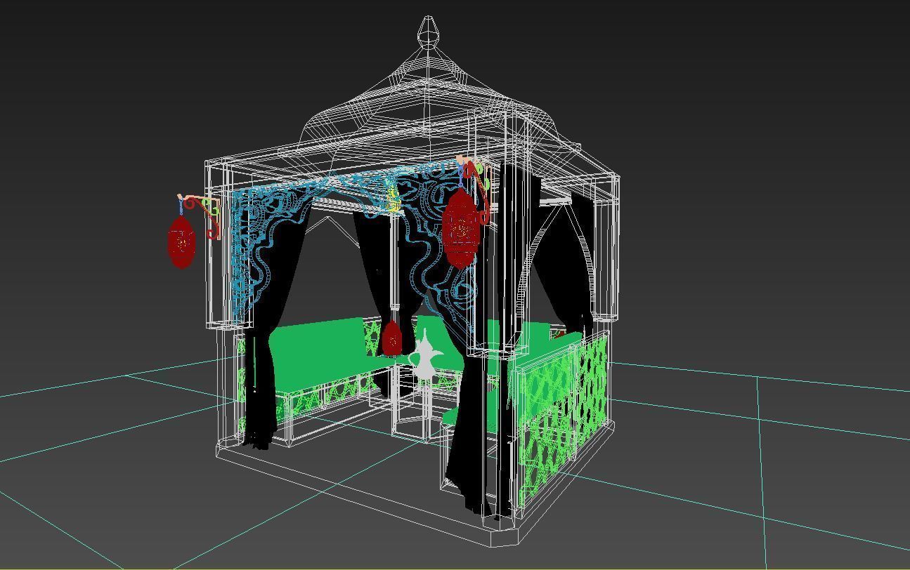 Arabic majlis 3D model_2