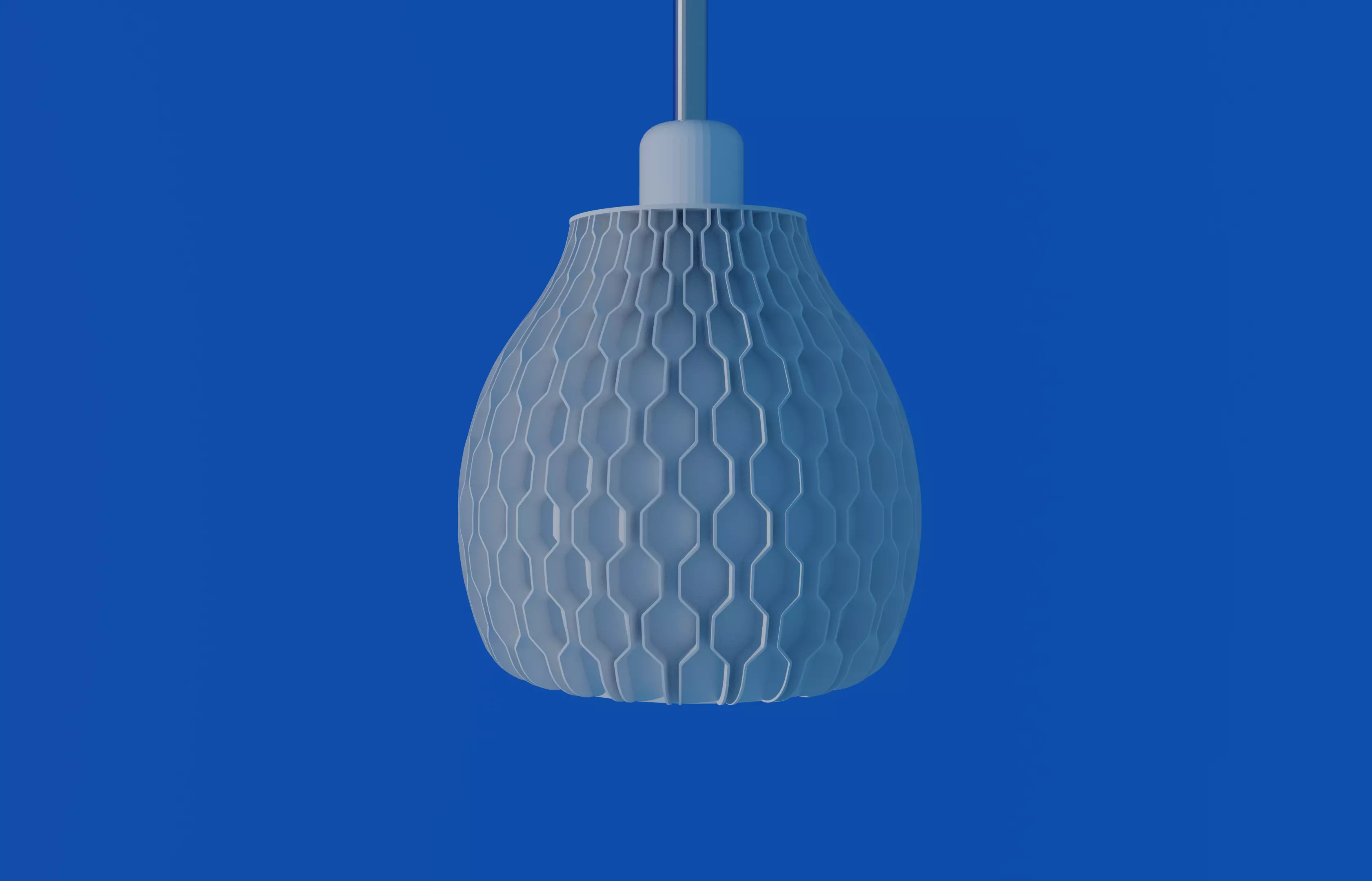 Lampshade NATURE HEX table or pendant lamp - E27 mount 3Dprint 3D print model