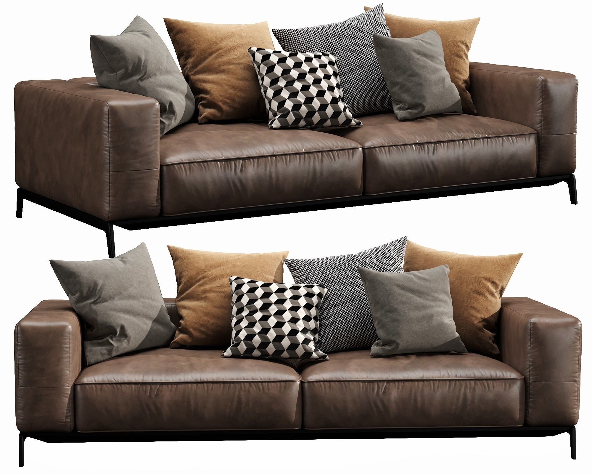 Flexform Ettore 3D model_13