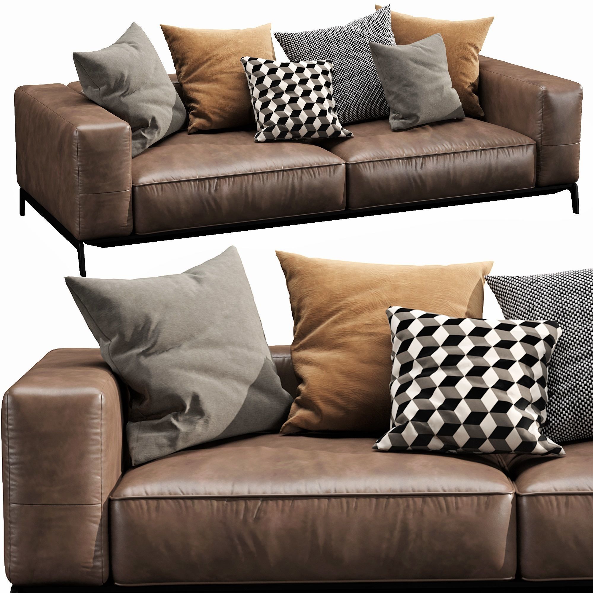 Flexform Ettore 3D model_8