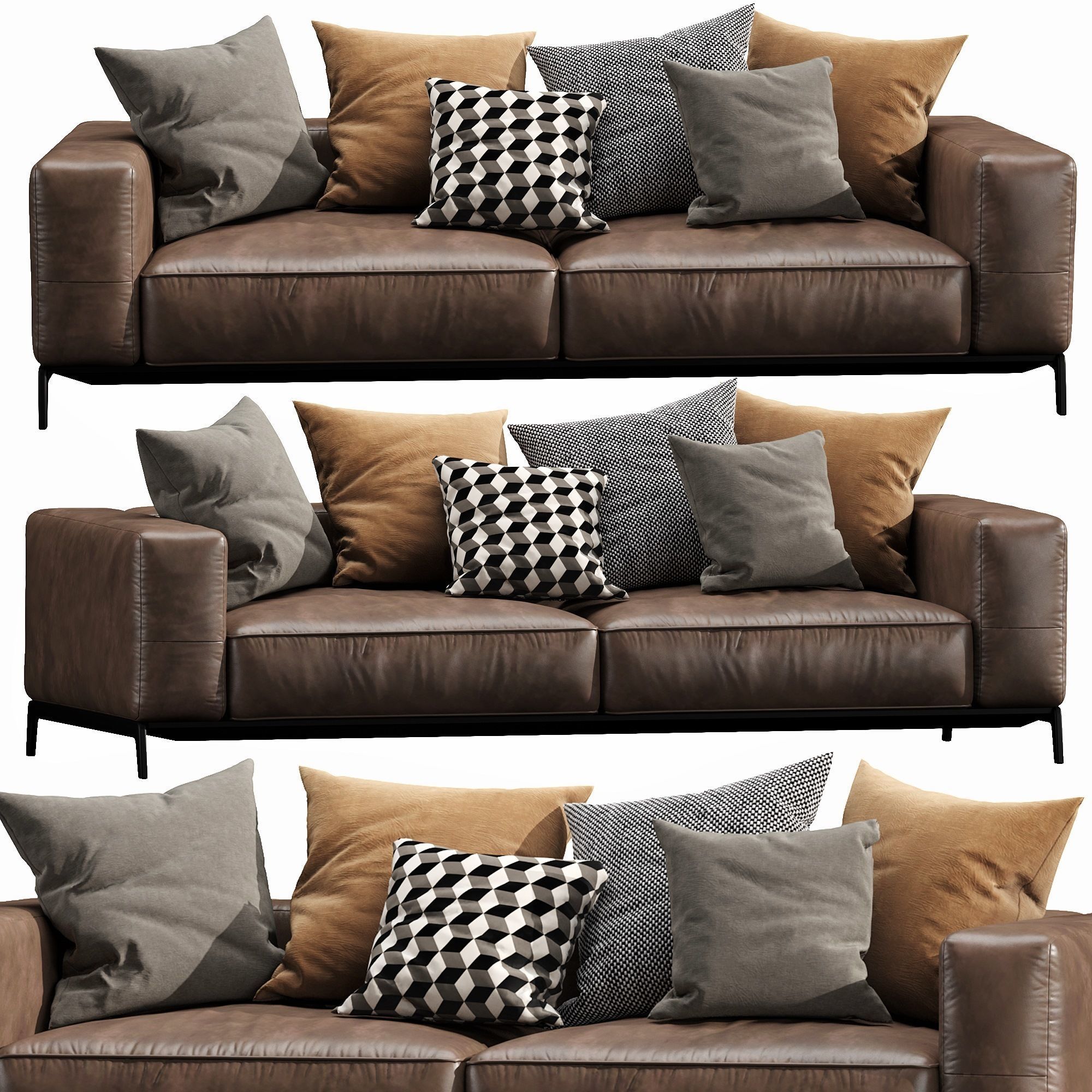 Flexform Ettore 3D model_1