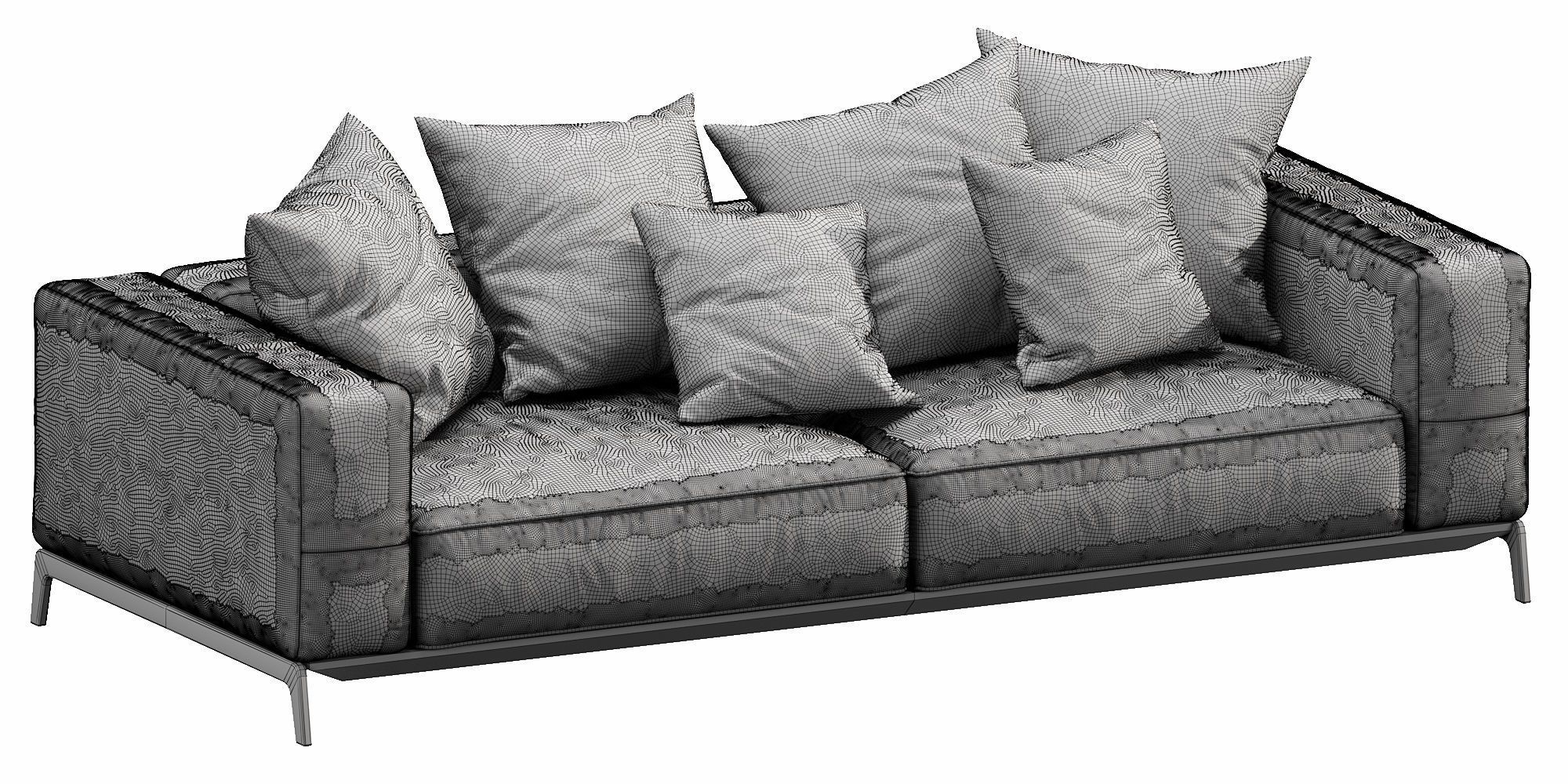 Flexform Ettore 3D model_11