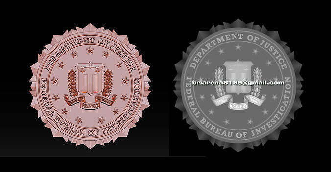 FBI Seal - 3D Badges 3D print model