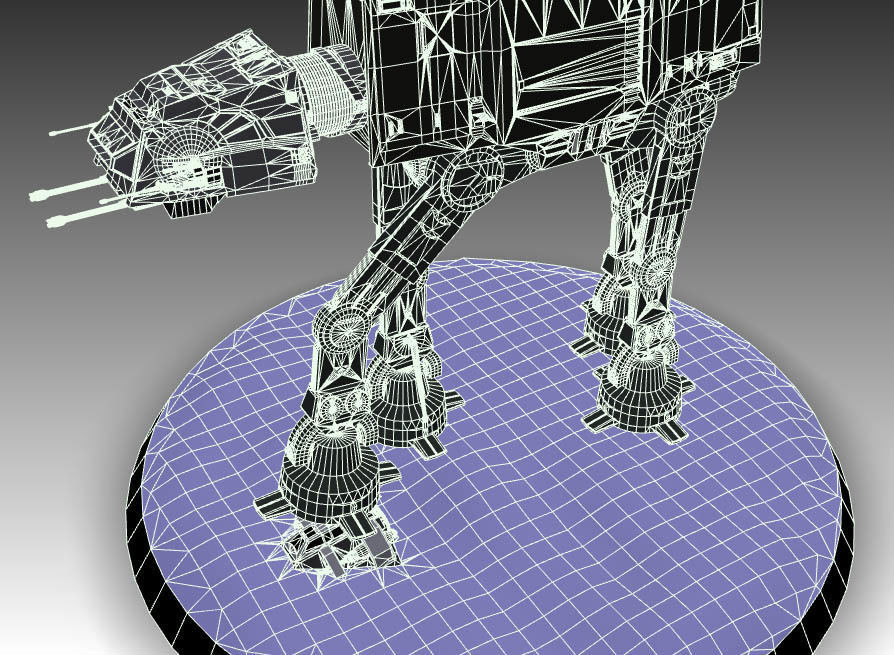 AT AT and snowspeeder 3D print model_6