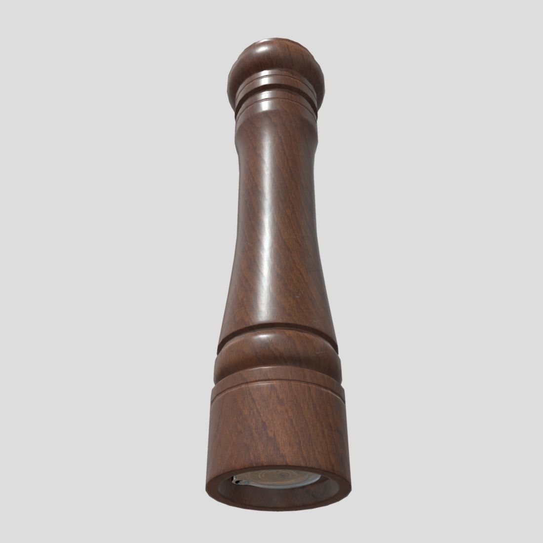 Pepper Mill  Low-poly 3D model_11