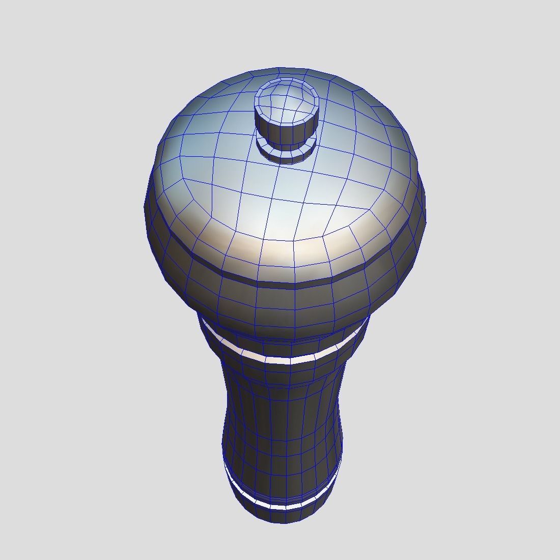 Pepper Mill  Low-poly 3D model_8