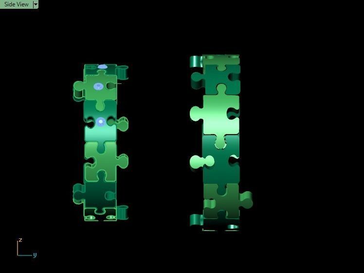 Puzzle set ring 3D print model_28