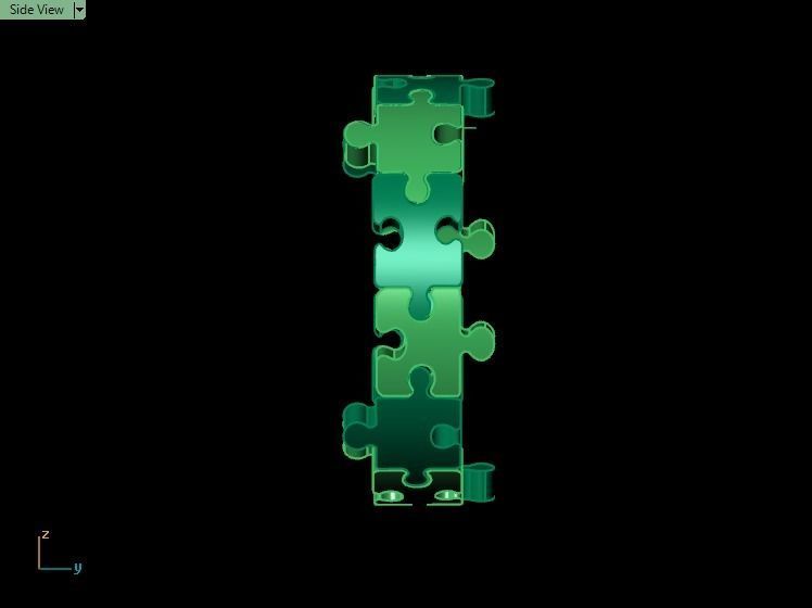 Puzzle set ring 3D print model_27