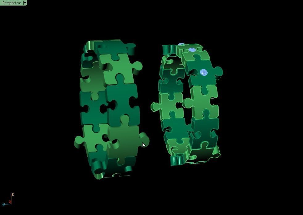 Puzzle set ring 3D print model_17