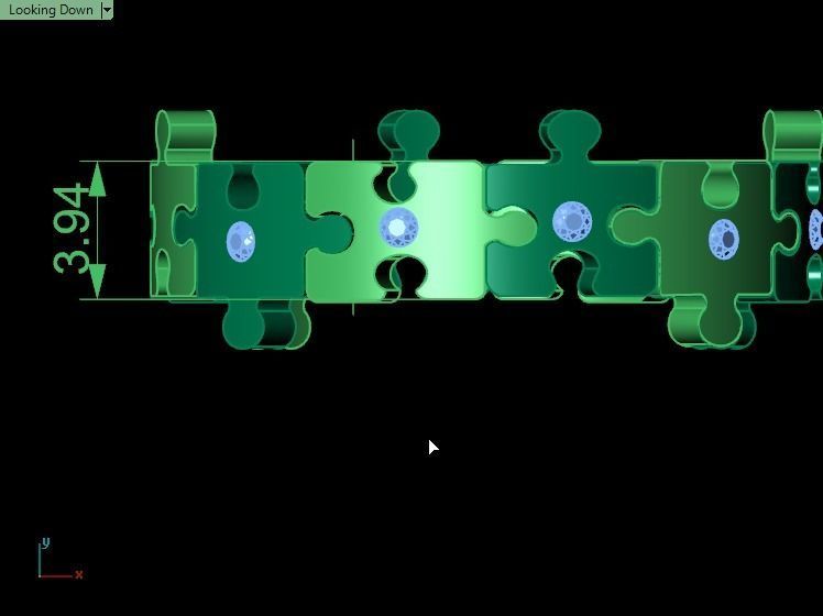 Puzzle set ring 3D print model_23