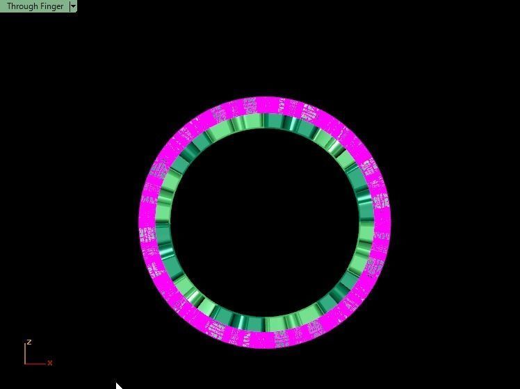 Puzzle set ring 3D print model_4