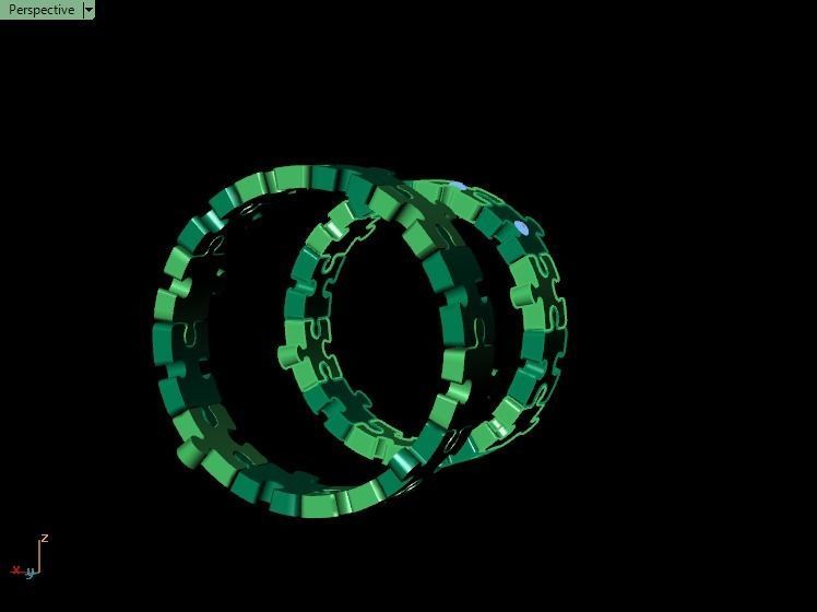 Puzzle set ring 3D print model_10
