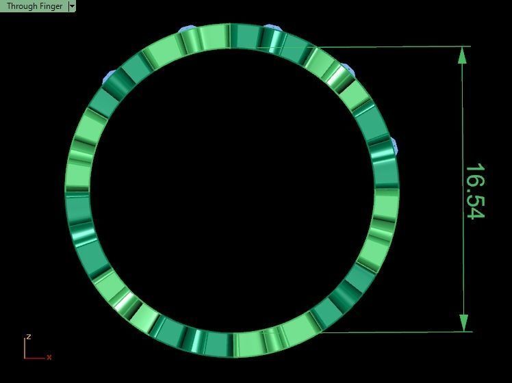 Puzzle set ring 3D print model_2