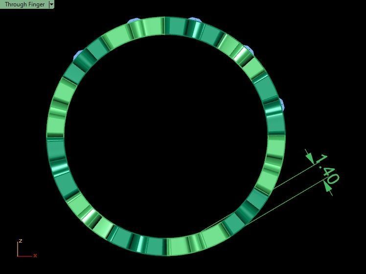 Puzzle set ring 3D print model_31