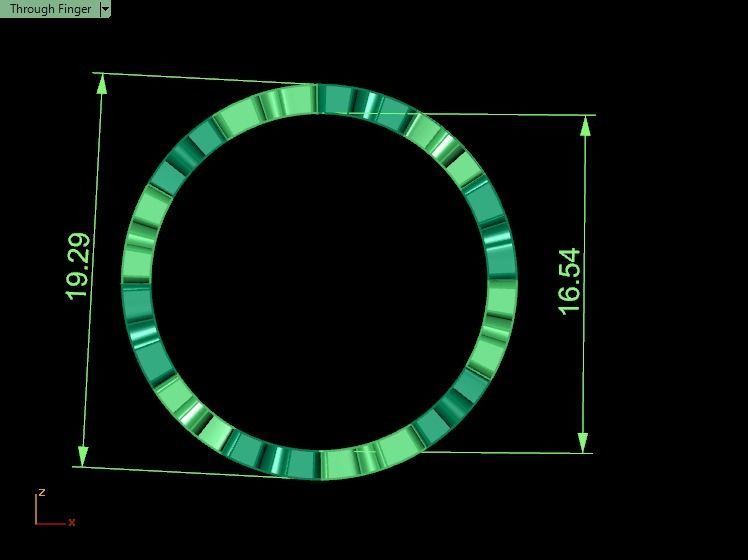 Puzzle set ring 3D print model_34