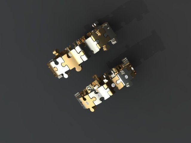 Puzzle set ring 3D print model_21