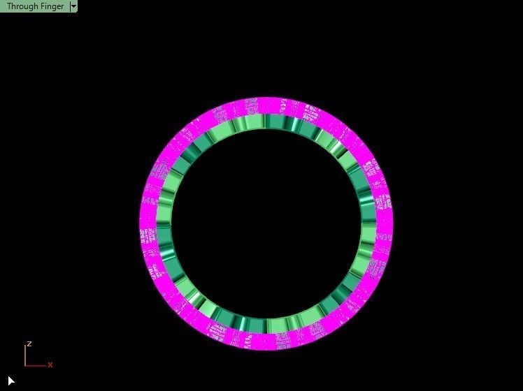 Puzzle set ring 3D print model_3