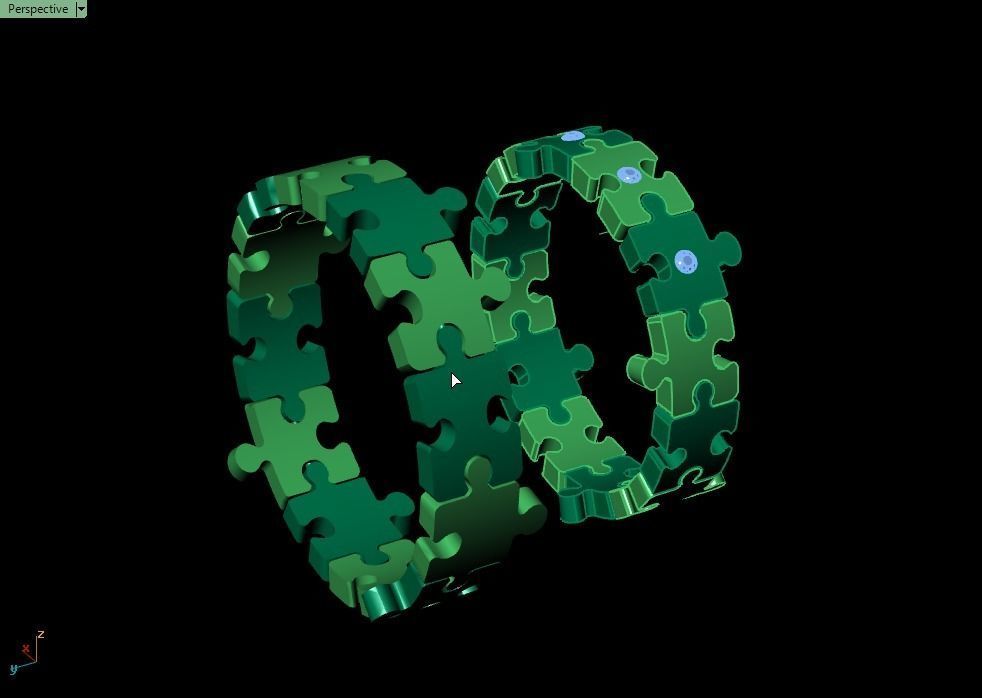 Puzzle set ring 3D print model_15