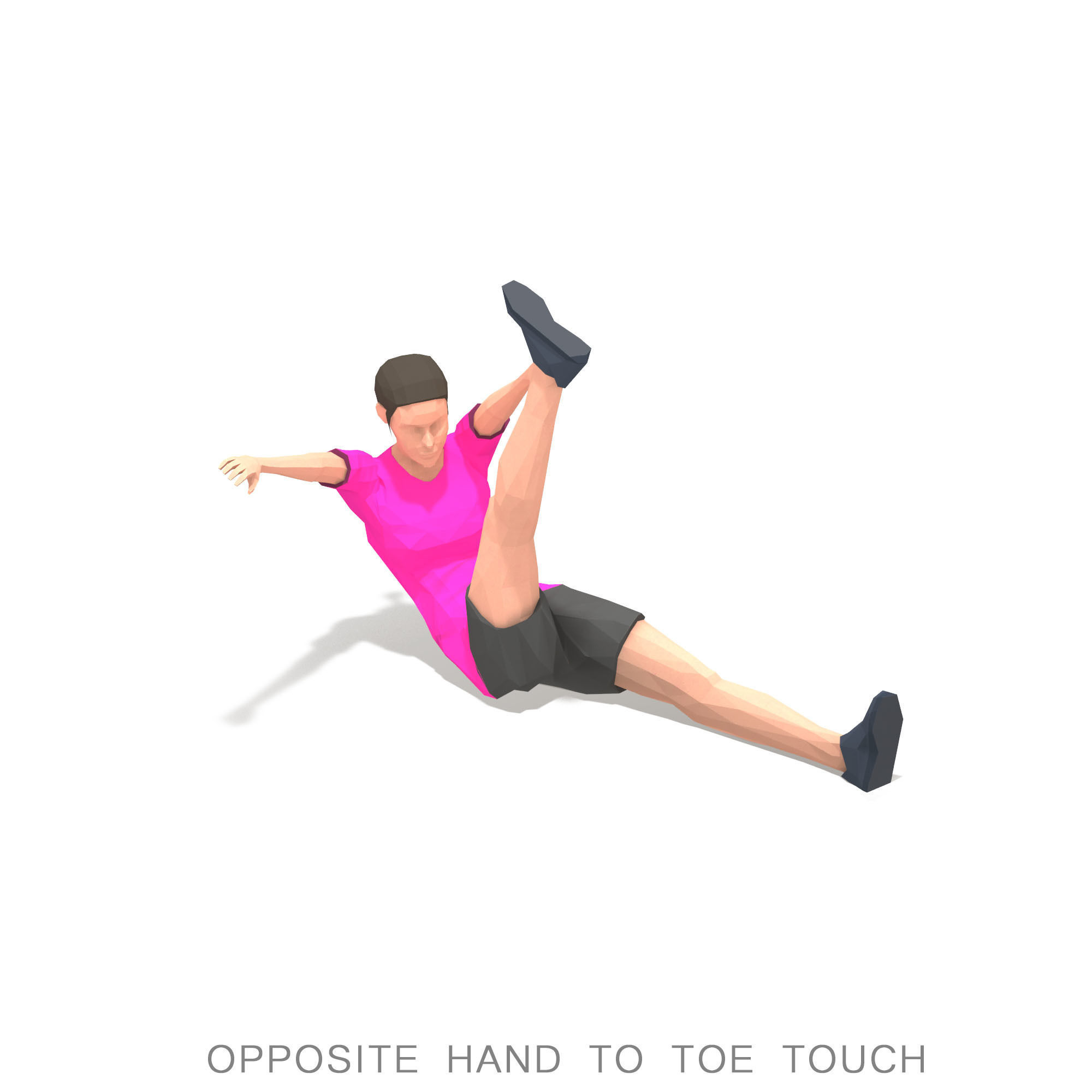 30 Woman Exercise Pack vol 2 Low-poly 3D model_2