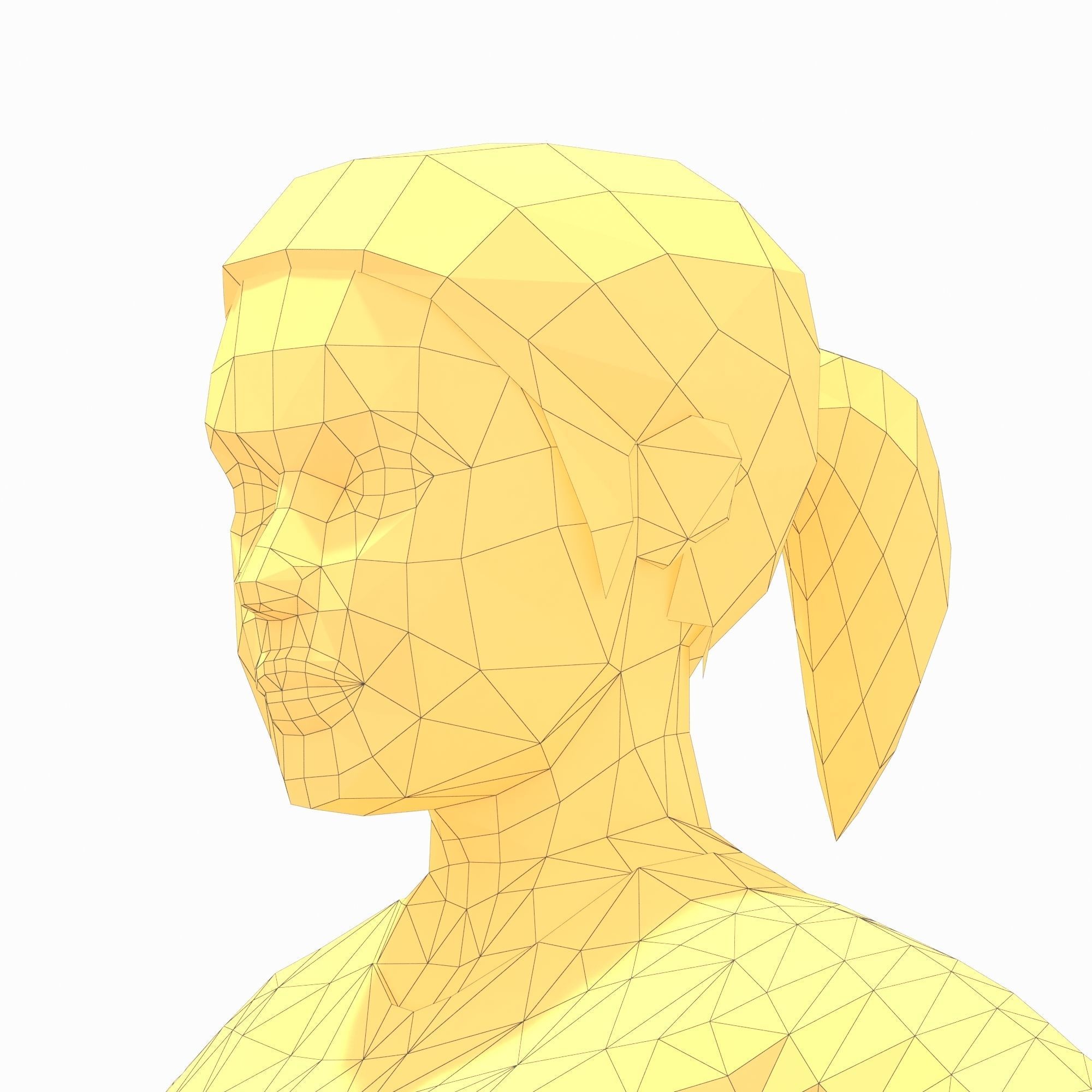 30 Woman Exercise Pack vol 2 Low-poly 3D model_33