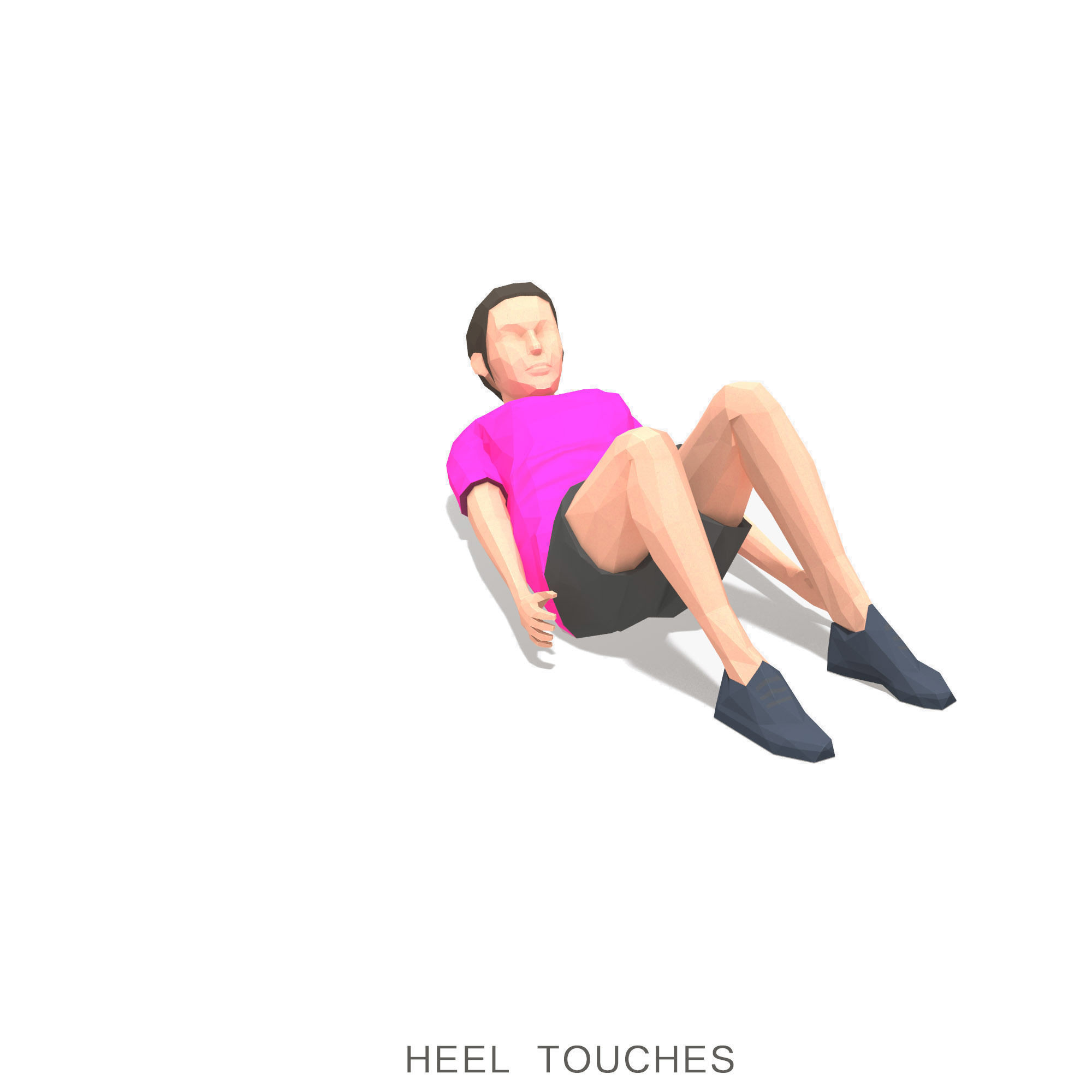 30 Woman Exercise Pack vol 2 Low-poly 3D model_20