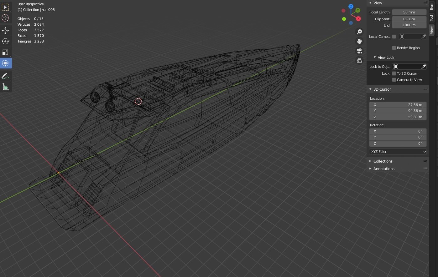 Super Yacht Designed for Games Low Poly  Low-poly 3D model_6