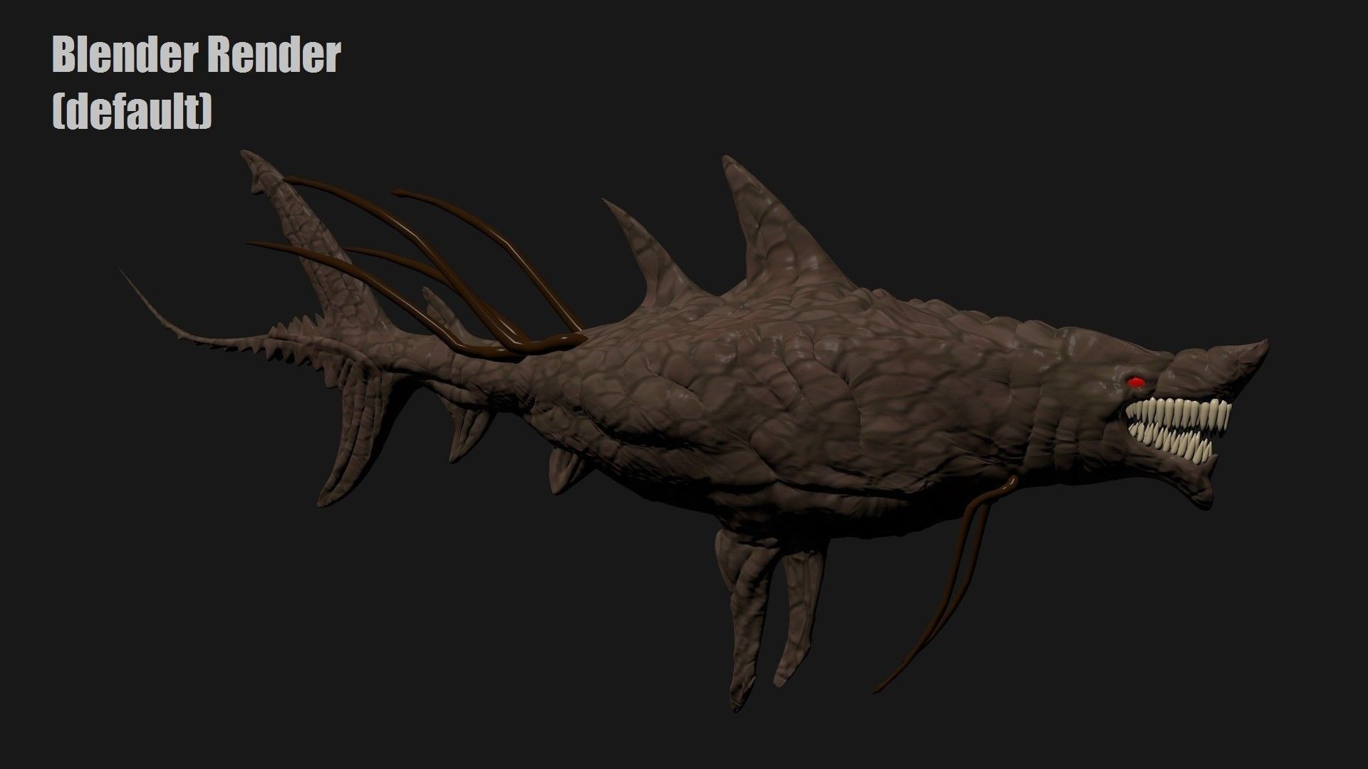 Leviathan Improved 3D Model Textured Sculpted and Rigged 3D model_4