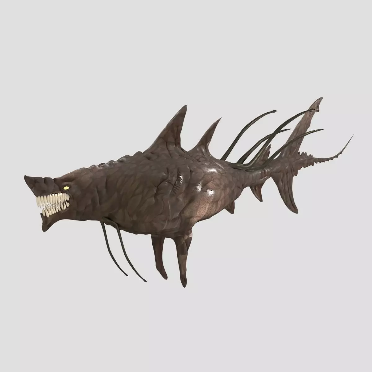 Leviathan Improved 3D Model Textured Sculpted and Rigged 3D model_0