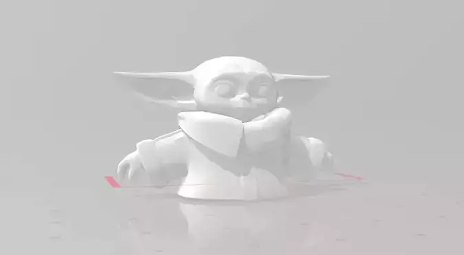 Model Inspired by Grogu The Child and his Floating Egg 3D print model