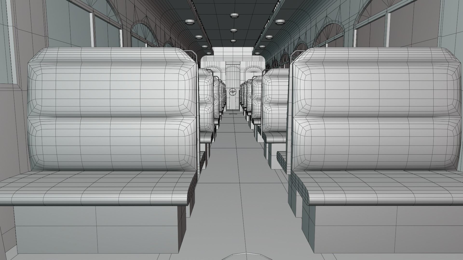 Historical tram 3D model_12