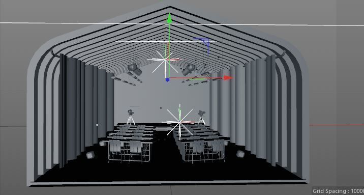 3D Stage conference events and theater 3D model_8