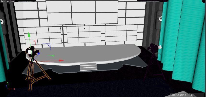 3D Stage conference events and theater 3D model_9