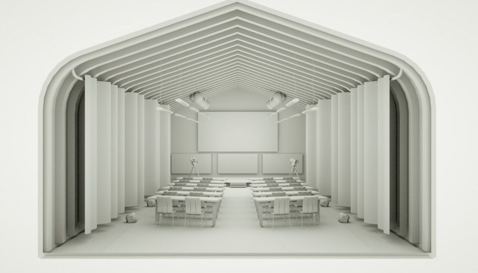 3D Stage conference events and theater 3D model_10