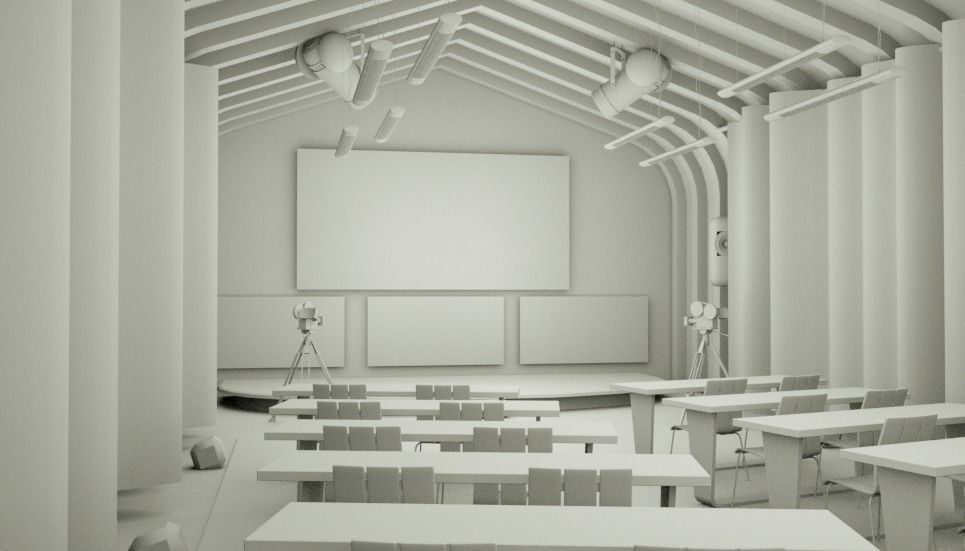 3D Stage conference events and theater 3D model_1