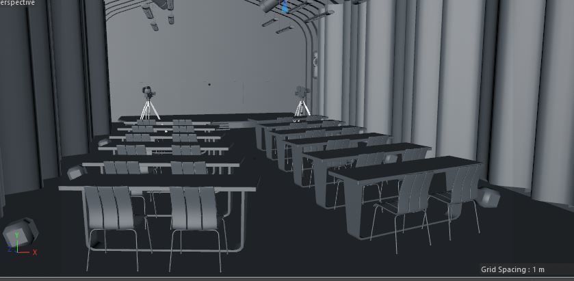 3D Stage conference events and theater 3D model_4