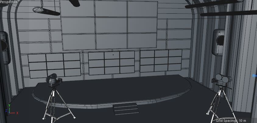 3D Stage conference events and theater 3D model_7