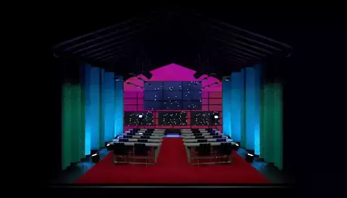 3D Stage conference events and theater