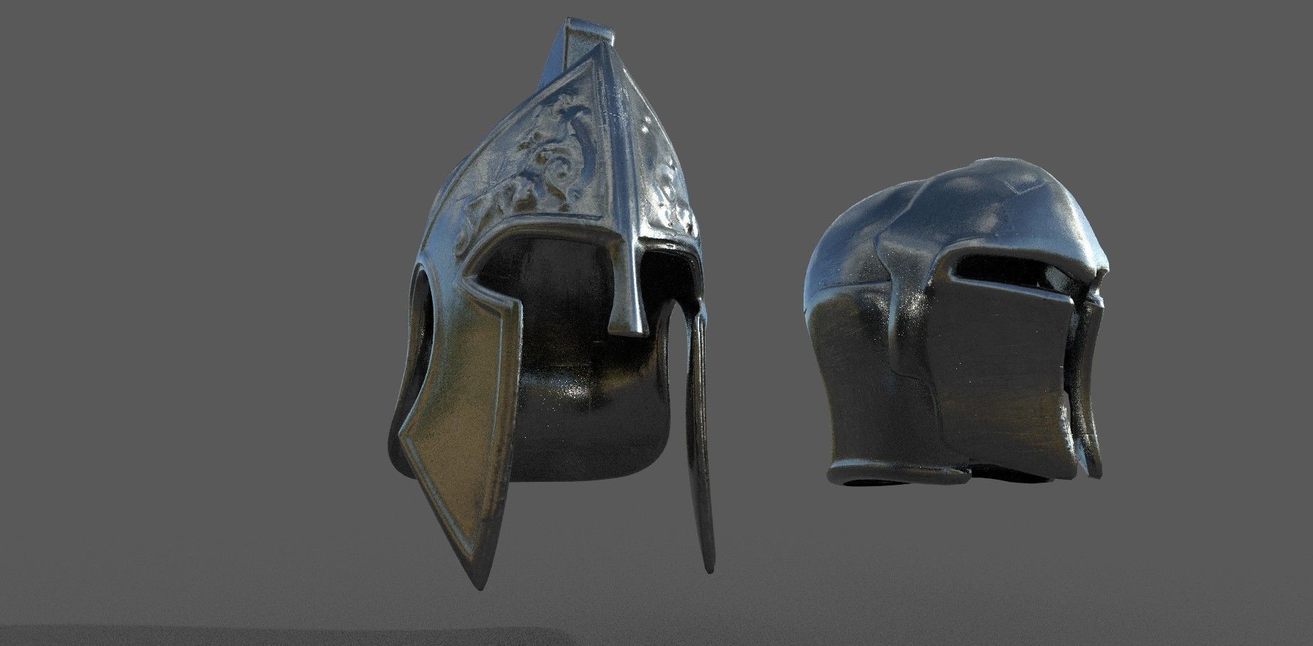 shields pack Low-poly 3D model Low-poly 3D model_17