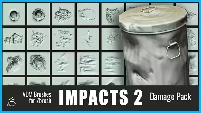 Impact Damage Pack 2 3D model